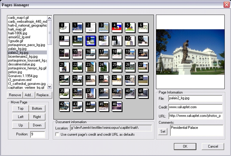 EMFexplorer GUI reflow page